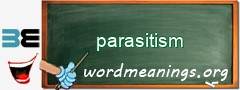 WordMeaning blackboard for parasitism